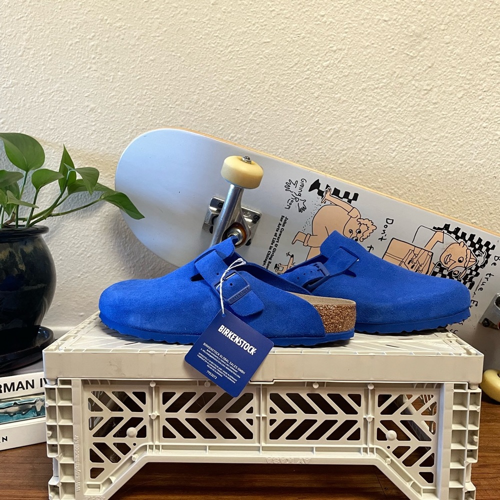 Birkenstock Ultra Blue Boston Clogs